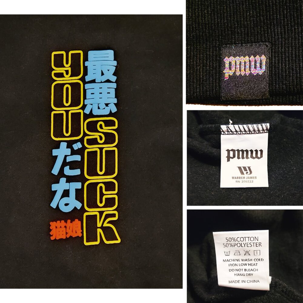 PaymoneyWubby LIMITED ED. Cloudy, You Suck Kitten Club Crewneck Sweater - Small - Picture 8 of 11